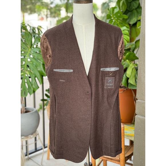 Canali Made in Italy Men’s 38L Kei Brown Cashmere-Wool Sport Coat Blazer Jacket - Picture 3 of 12